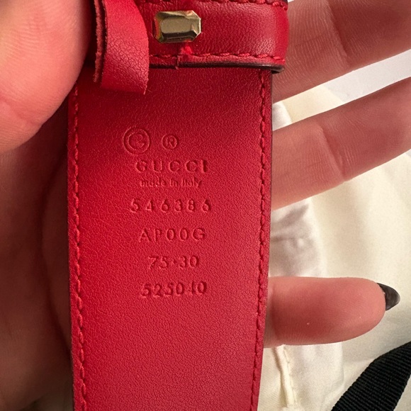 Gucci Red Belt